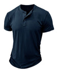 Helvano | T-Shirt mit Knopfleiste für Herren