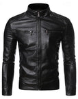 Helvano | Bikerjacke mit Stehkragen für Herren