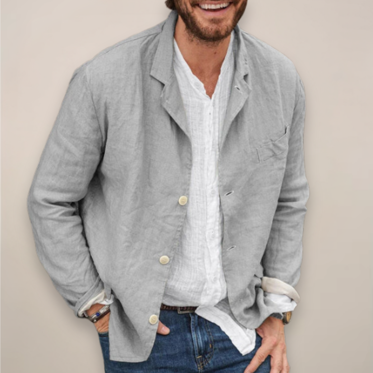Helvano | Leichte Hemdjacke für Herren