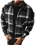 Helvano | Herren Hemdjacke aus Wollmischung, kariert