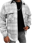 Helvano | Herren Hemdjacke aus Wollmischung, kariert