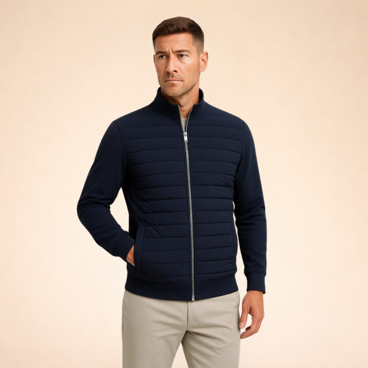 Helvano | Herren Steppjacke mit Stehkragen