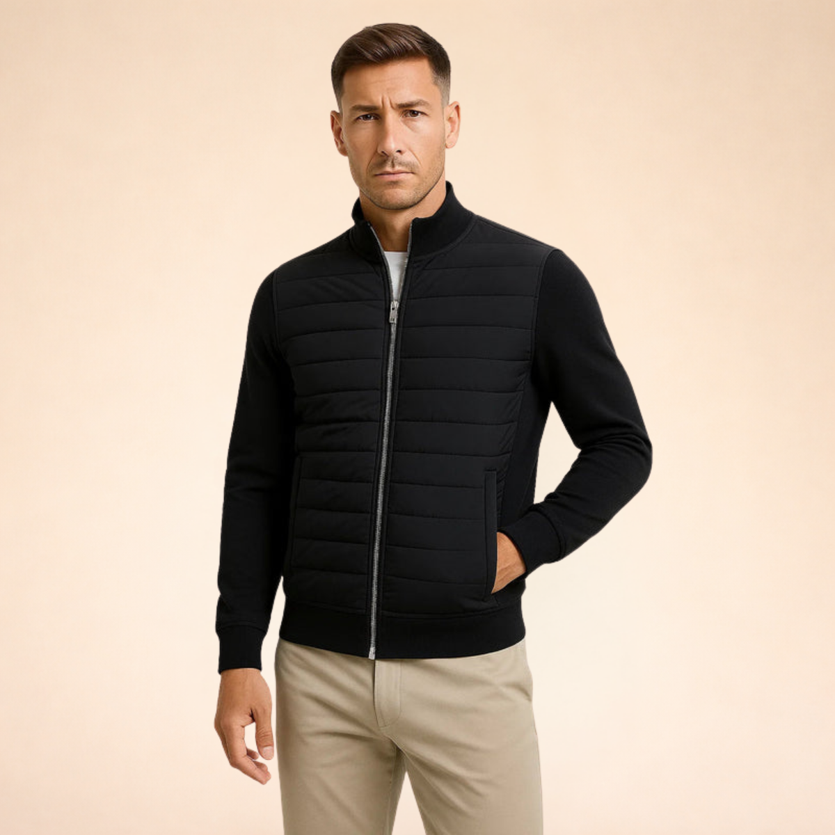 Helvano | Herren Steppjacke mit Stehkragen