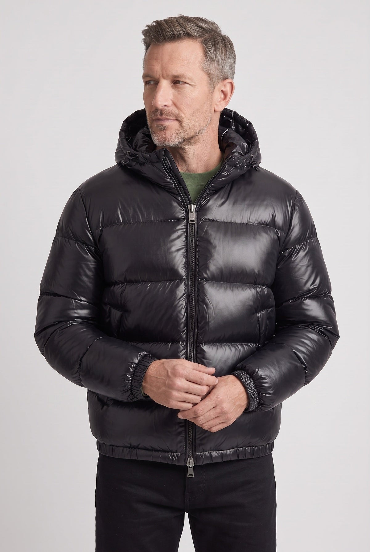 Helvano | Herren Steppjacke mit Kapuze für Winter