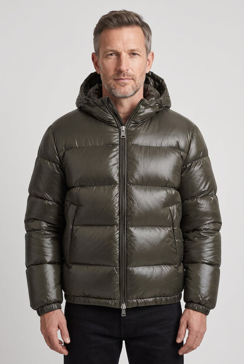 Helvano | Herren Steppjacke mit Kapuze für Winter