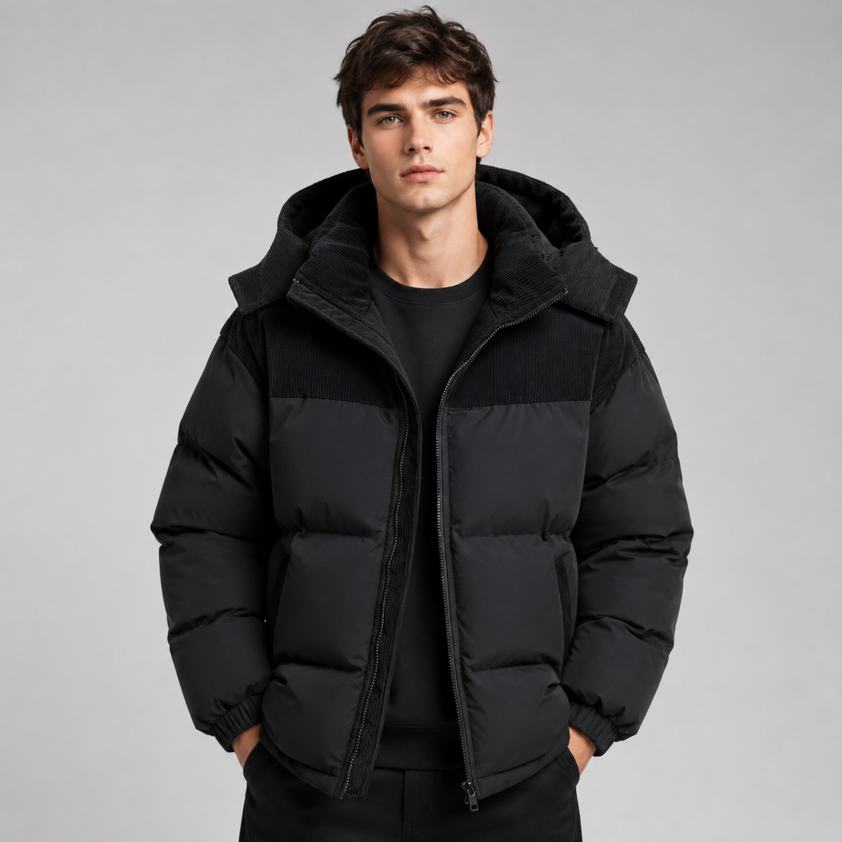 Helvano | Oversized Steppjacke mit Kapuze für Herren