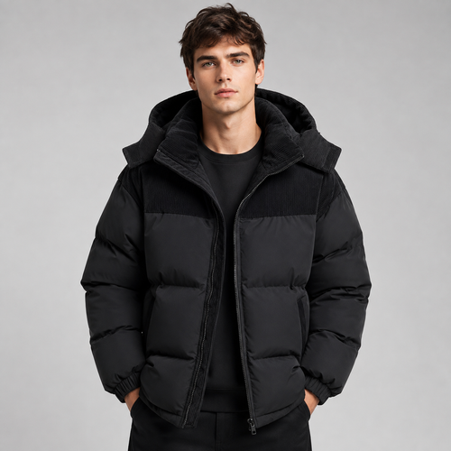 Helvano | Oversized Steppjacke mit Kapuze für Herren