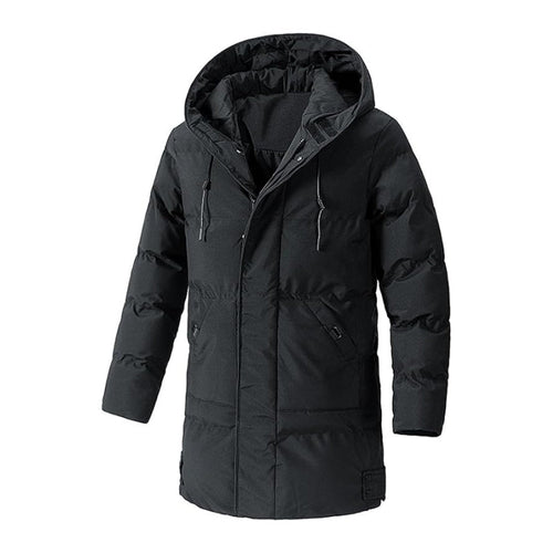 Helvano | Lange Steppjacke mit Kapuze für Herren