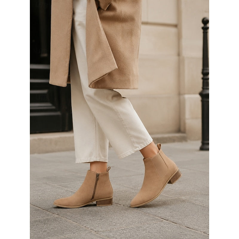 Helvano | Spitze Damen-Stiefeletten mit Blockabsatz