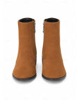 Helvano | Damen Stiefeletten mit Blockabsatz und Seitenreissverschluss