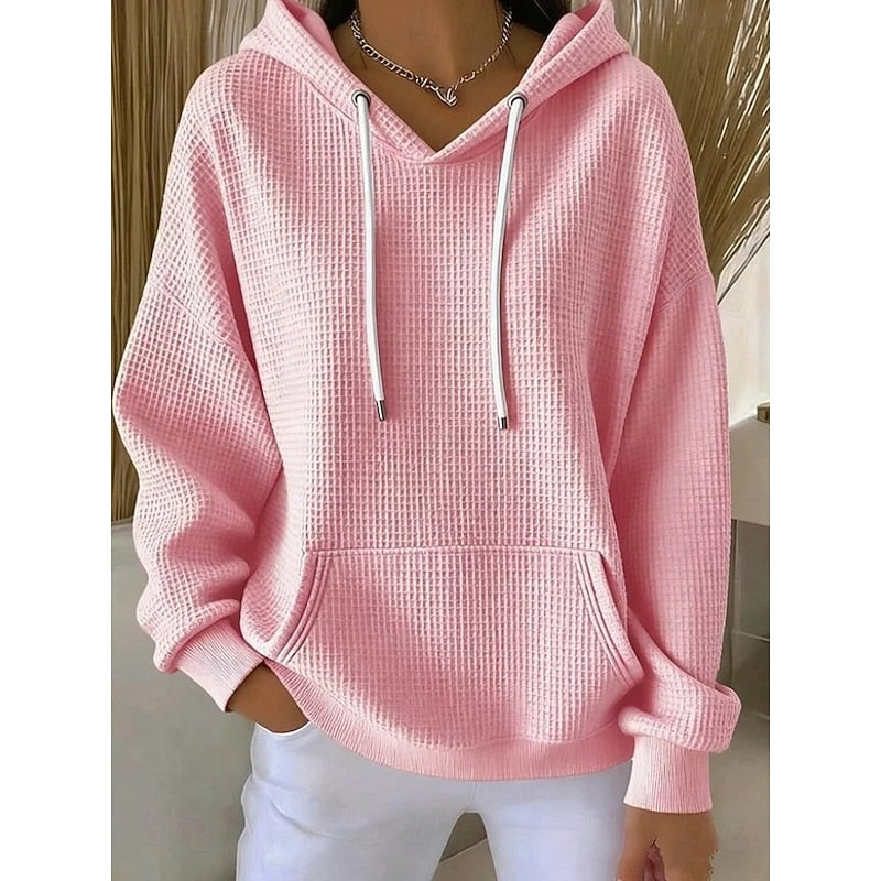 Helvano | Struktur-Hoodie mit Tunnelzug
