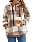 Helvano | Karierter Hoodie mit Half-Zip