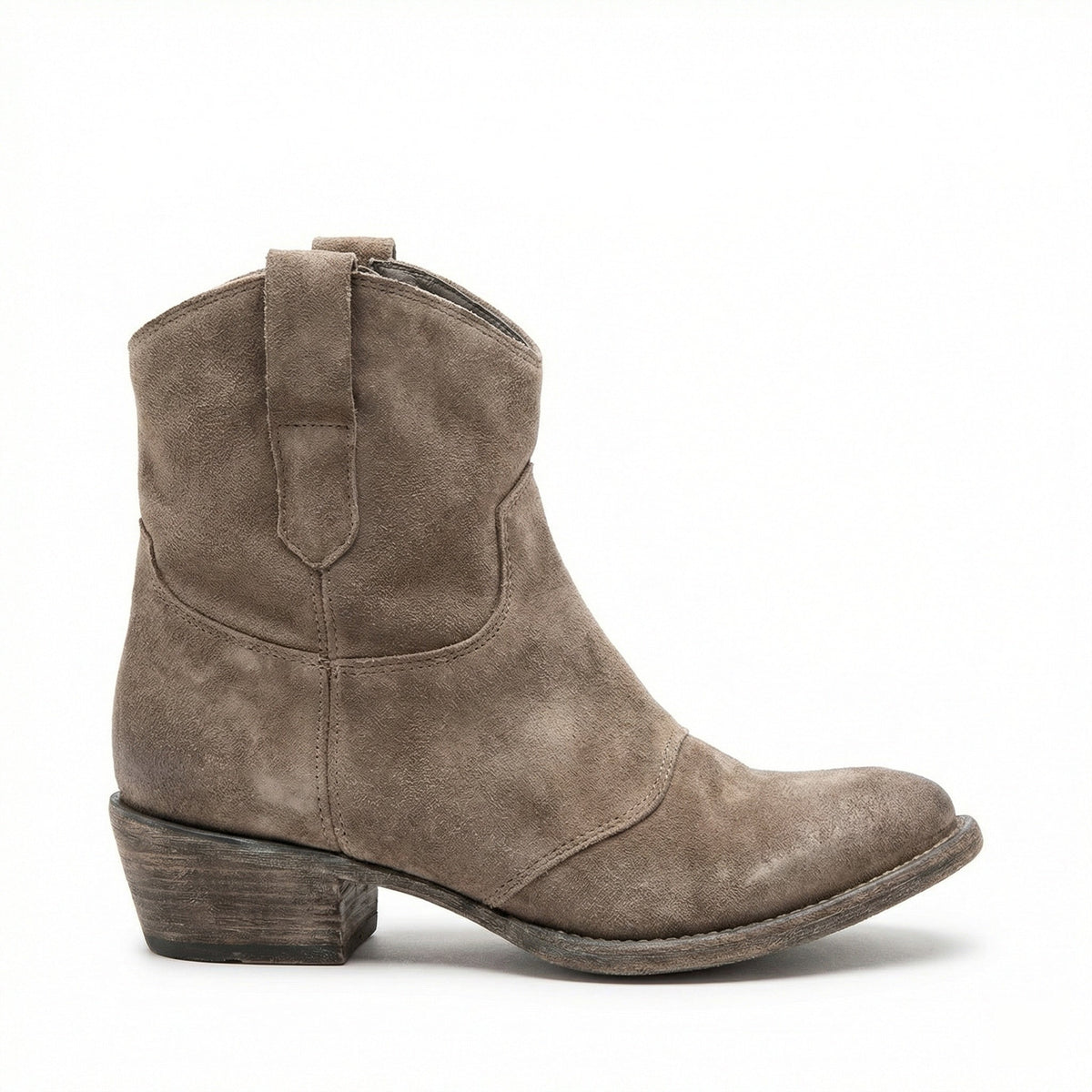 Helvano | Kurze Cowboystiefel für Damen aus Wildleder