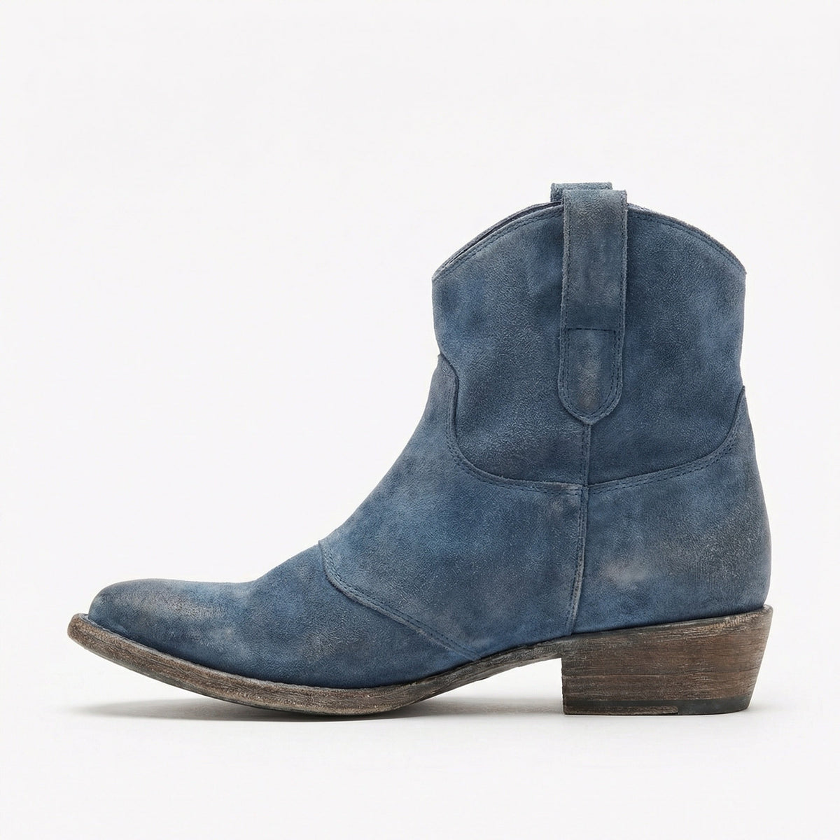 Helvano | Kurze Cowboystiefel für Damen aus Wildleder