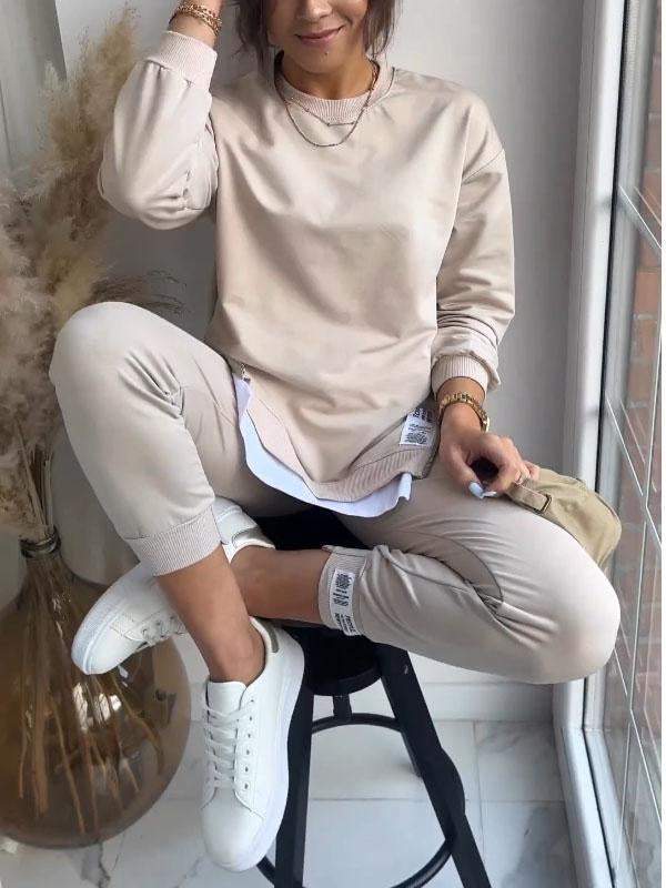 Helvano | Bequemes Sweatshirt- und Hosen-Set für Damen