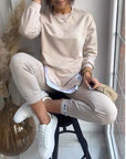 Helvano | Bequemes Sweatshirt- und Hosen-Set für Damen