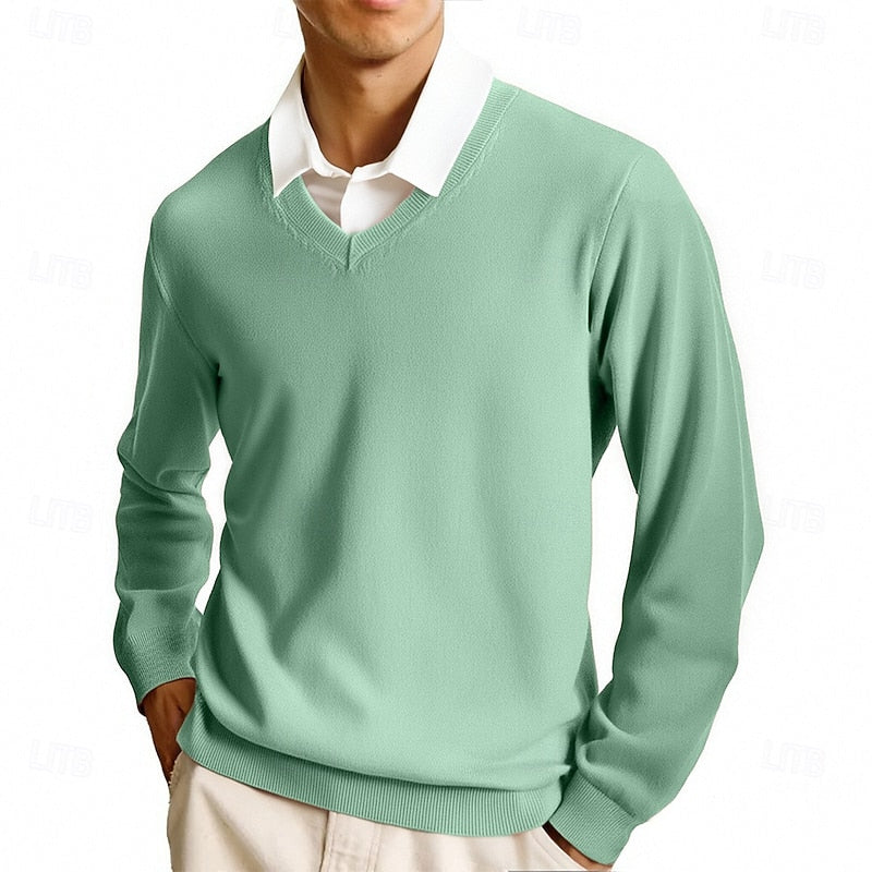 Helvano | Strickpullover mit V-Ausschnitt für Herren