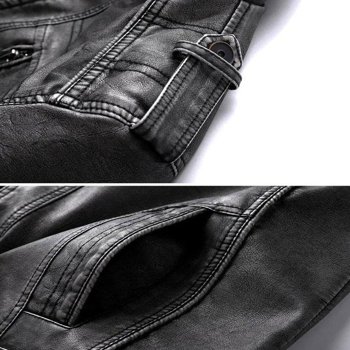 Helvano | Lederjacke für Herren in Schwarz