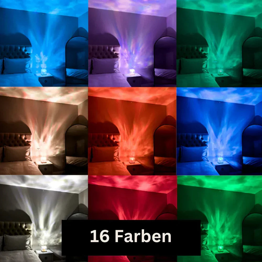 Helvano | Nordlicht-Projektionslampe mit 16 Farben