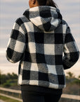 Helvano | Karierter Hoodie mit Half-Zip