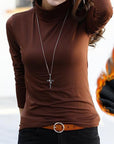 Helvano | Damen Rollkragenshirt mit Fleecefutter