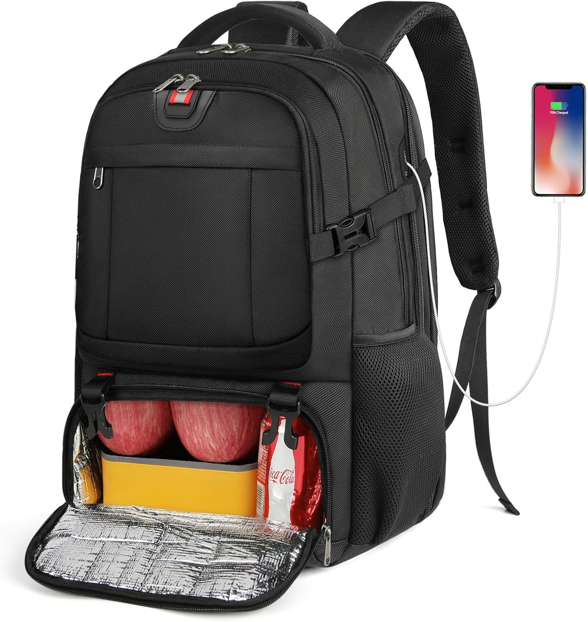 Helvano | Grosser Reiserucksack mit USB-Anschluss