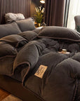 Helvano | Fleece-Bettwäscheset in Samtoptik
