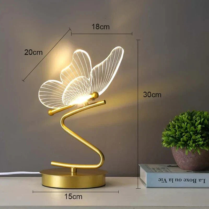 Helvano | Schmetterling LED Tischlampe