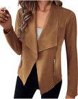Helvano | Drapierte offene Jacke für Damen