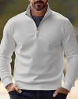 Helvano | Strick-Troyer mit Half-Zip für Herren