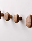 Helvano | Runde Wandhaken aus Holz im 2er-Set