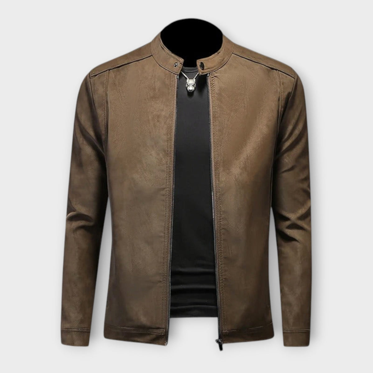 Helvano | Lederjacke für Herren in Braun