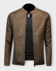Helvano | Lederjacke für Herren in Braun