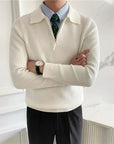 Helvano | Herren Troyer-Pullover mit Halfzip