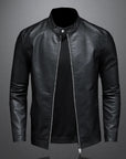 Helvano | Klassische Lederjacke für Herren in Schwarz