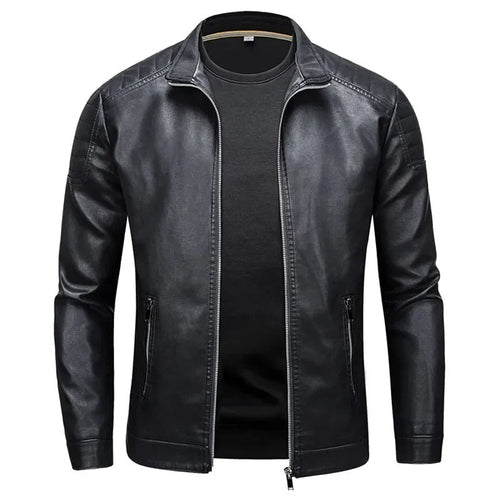 Helvano | Herren-Lederjacke mit Kragen