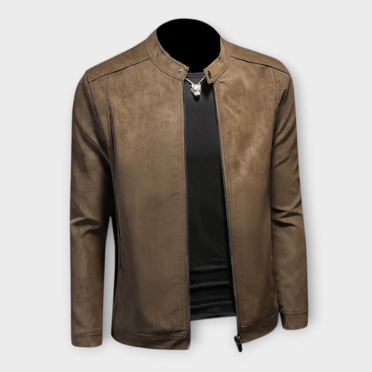 Helvano | Lederjacke für Herren in Braun
