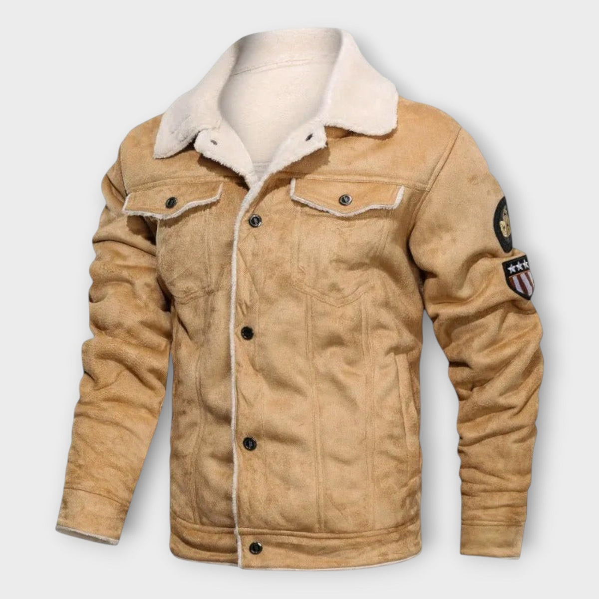 Helvano | Lederjacke mit Fleecefutter für Herren