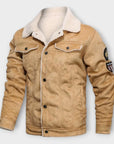 Helvano | Lederjacke mit Fleecefutter für Herren