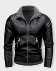 Helvano | Herren Lederjacke mit Fleece-Futter