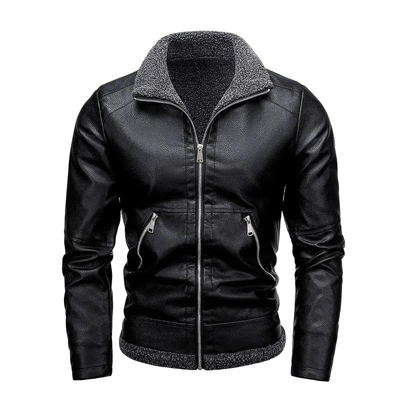 Helvano | Lederjacke mit Fleecefutter für Herren