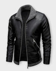 Helvano | Herren Lederjacke mit Fleece-Futter