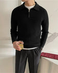 Helvano | Herren Troyer-Pullover mit Halfzip