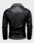 Helvano | Herren Lederjacke mit Fleece-Futter