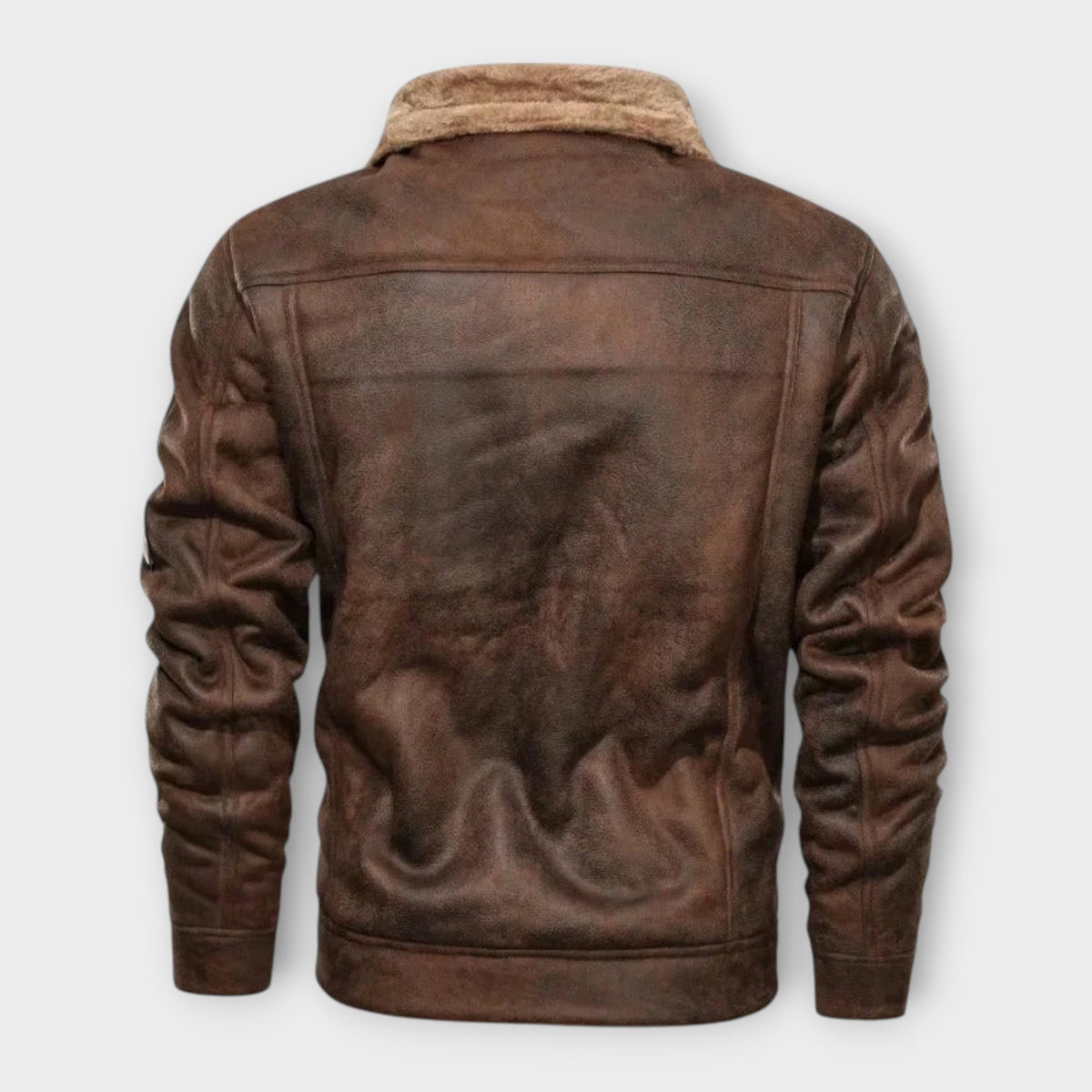 Helvano | Lederjacke mit Fleecefutter für Herren
