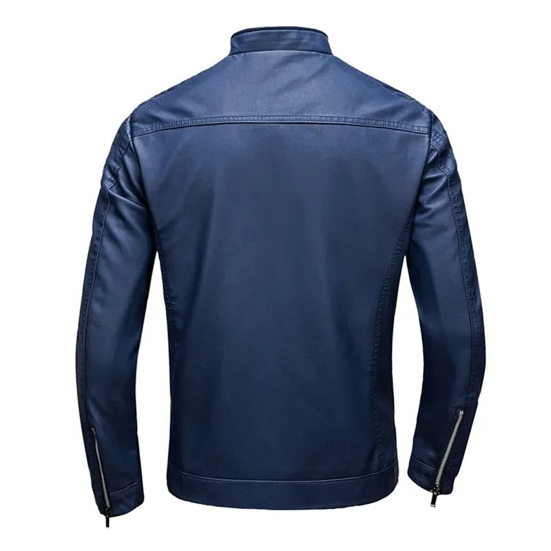 Helvano | Herren-Lederjacke mit Kragen