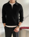 Helvano | Herren Troyer-Pullover mit Halfzip