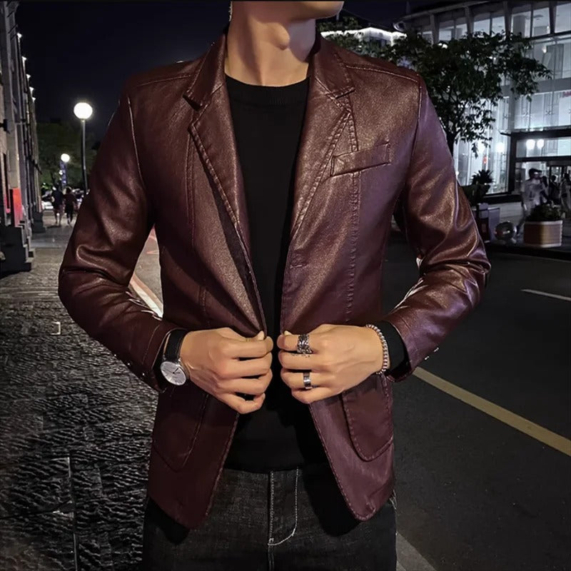 Helvano | Herren Lederjacke im Business-Look
