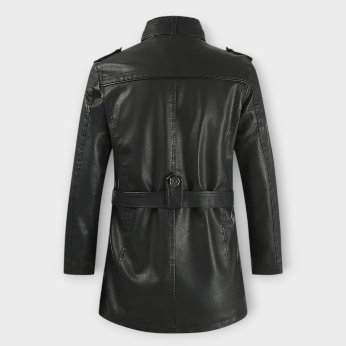 Helvano | Lange Bikerjacke aus Leder für Herren