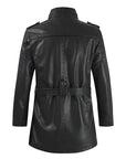 Helvano | Lange Bikerjacke aus Leder für Herren